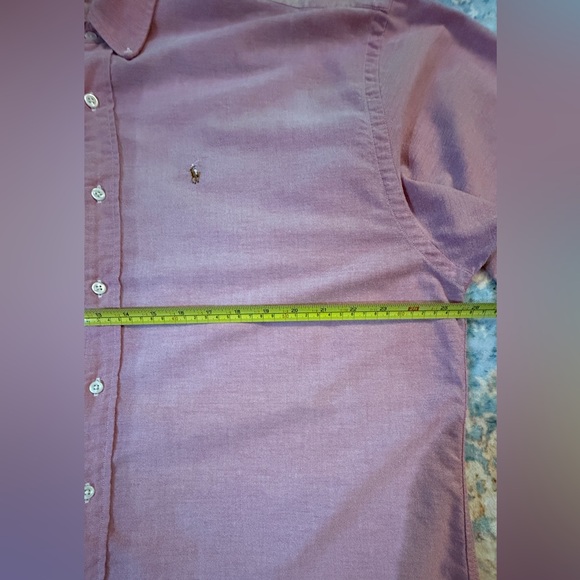 Vintage Ralph Lauren The Big Oxford Shirt 90s Red L - Picture 9 of 10